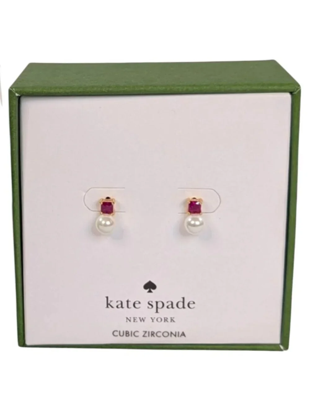 Kate Spade New York Cubic Zirconia Pearl And Rhinestone Earrings